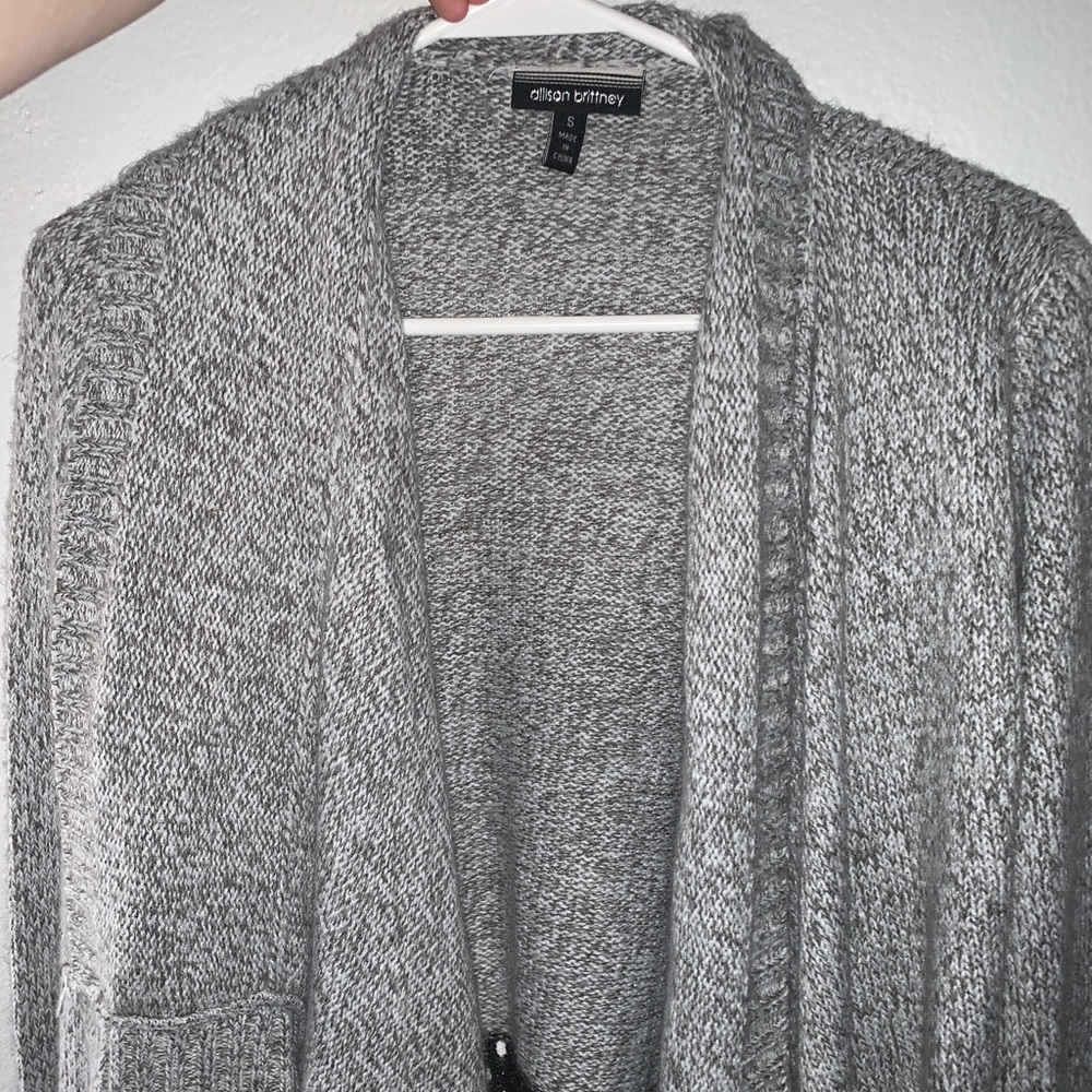 Small Grey And Black Cardigan